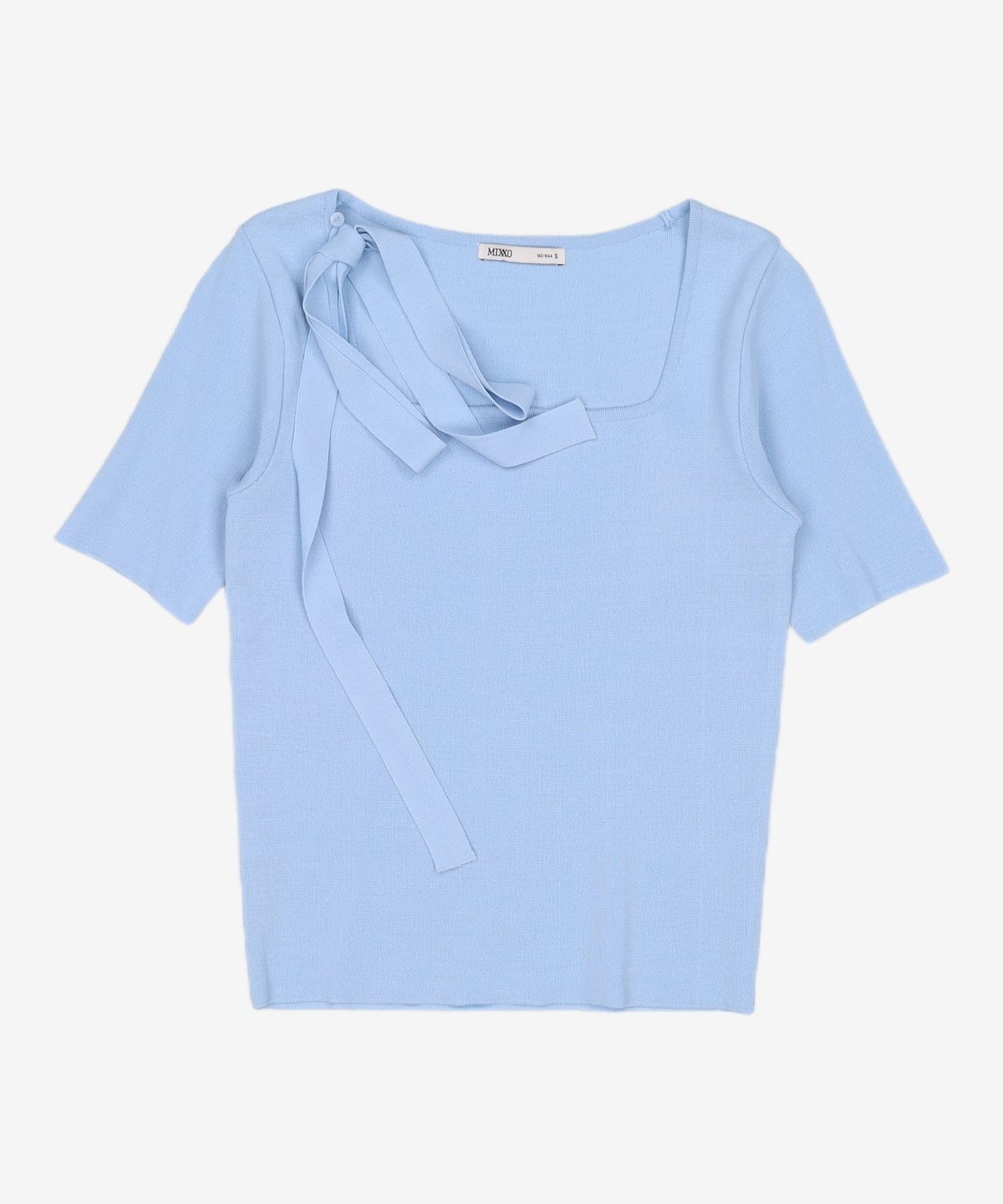 미쏘(MIXXO) 스퀘어넥 스카프 세트 풀오버_MIWKAE627T S