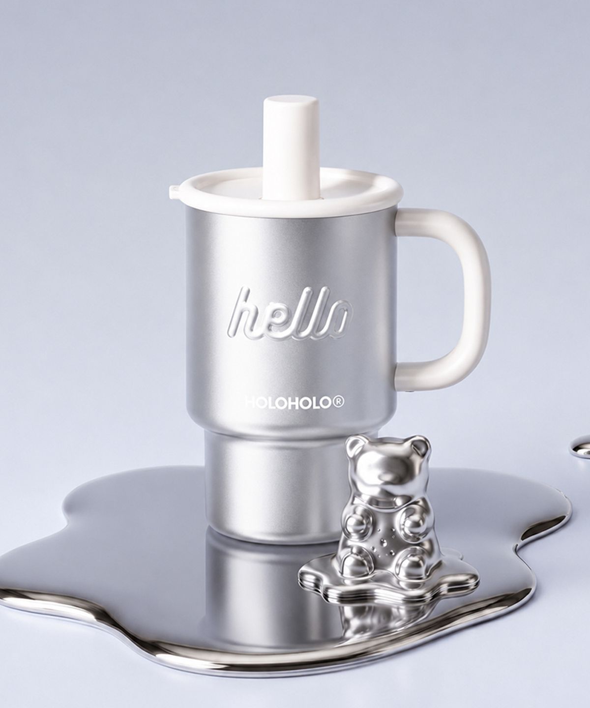 홀로홀로(HOLOHOLO) 버블 텀블러 650ml 스틸