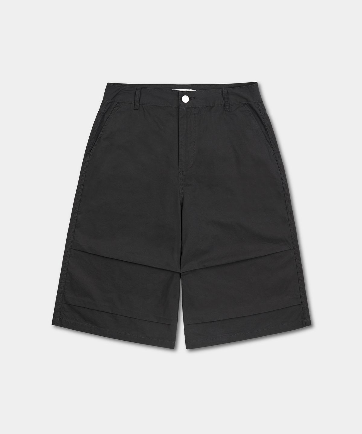 엑스컨테이너(EXCONTAINER) 파라슈트 코튼 버뮤다 팬츠 (BLACK)