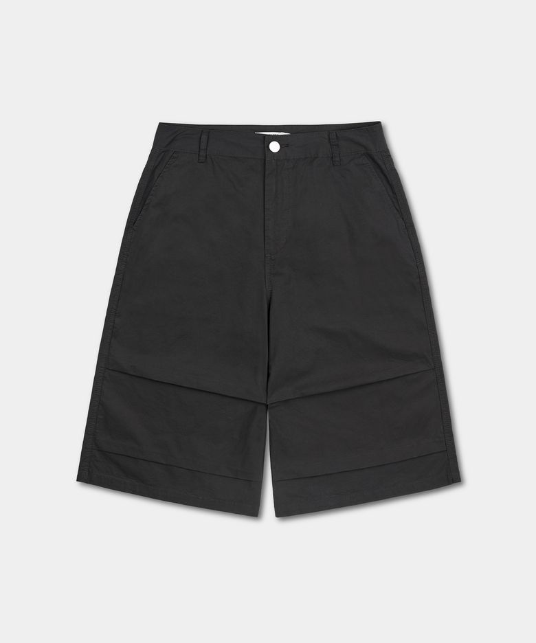 파라슈트 코튼 버뮤다 팬츠 (BLACK)