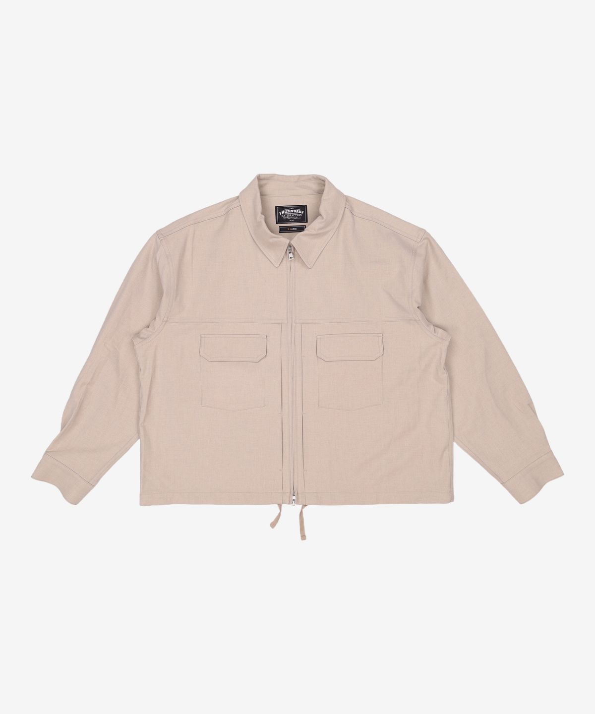 프리즘웍스(FRIZMWORKS) RELAXED TRUCKER JACKET _ LIGHT BEIGE XL