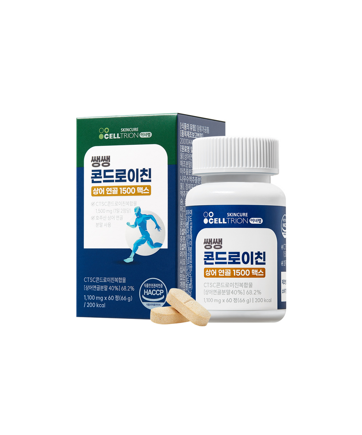 이너랩(INNERLAB) 쌩쌩 콘드로이친 상어연골 1500 맥스 60정 (1박스/1개월분)