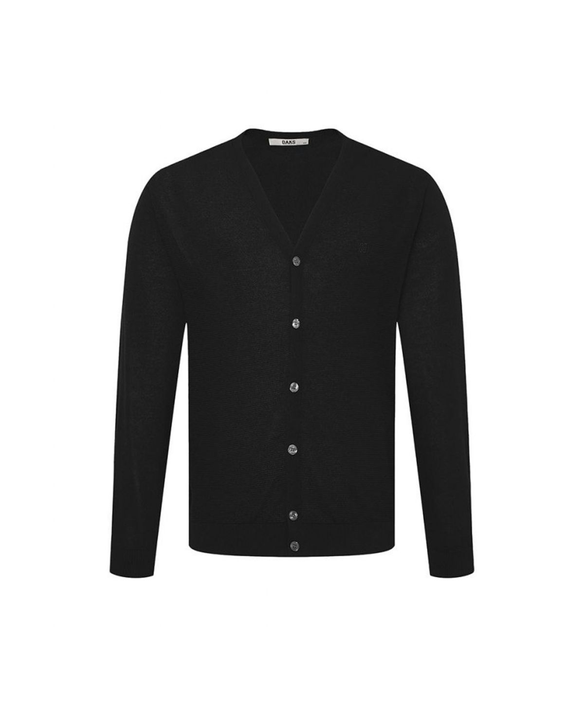 닥스셔츠(DAKS SHIRTS) 면혼방 브이넥 가디건 컴포트슬림핏 블랙_DMS1SWCD200K1