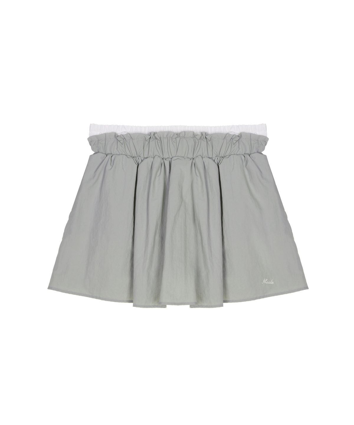 닉앤니콜(NICK&NICOLE) MINI LAYERED SKIRT PANTS_GRAY
