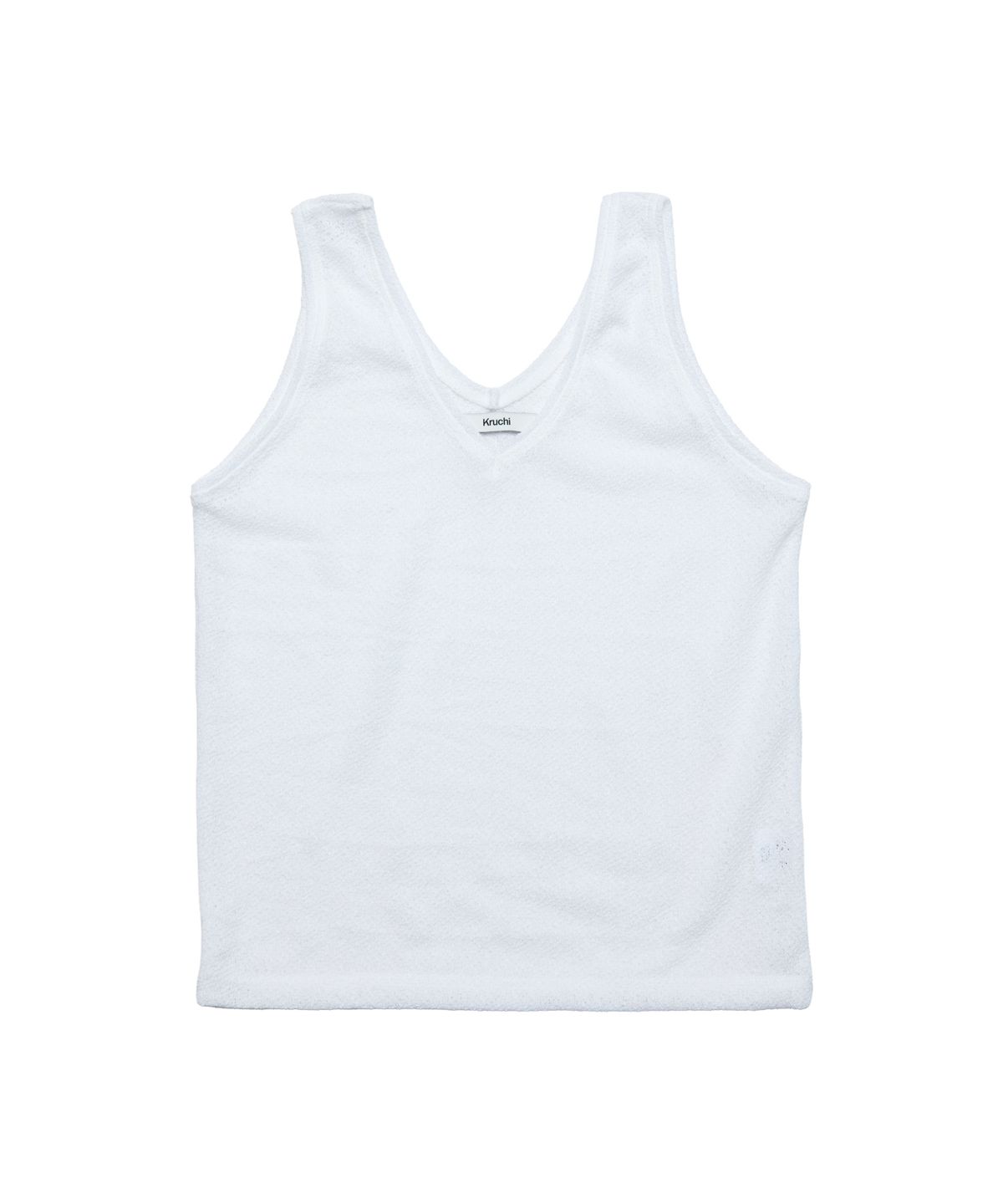 크루치(KRUCHI) KNIT SLEEVELESS (WHITE)