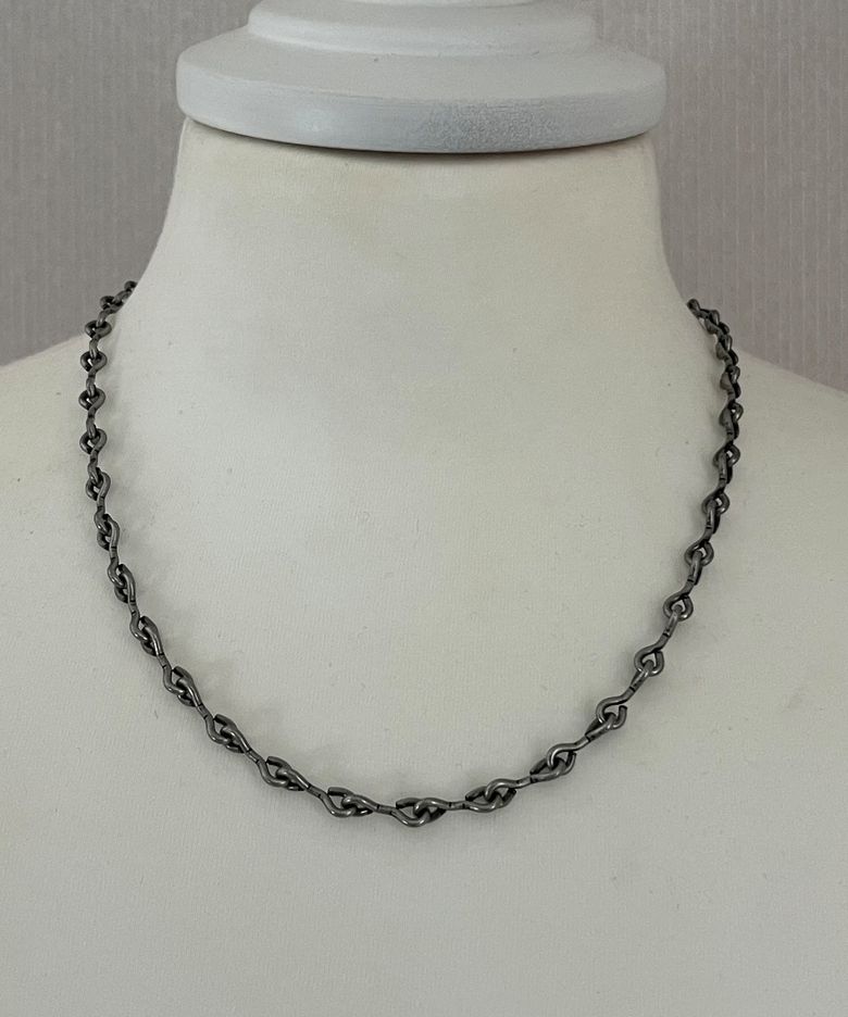[목걸이][써지컬스틸]9X Chain Necklace Vintage Silver