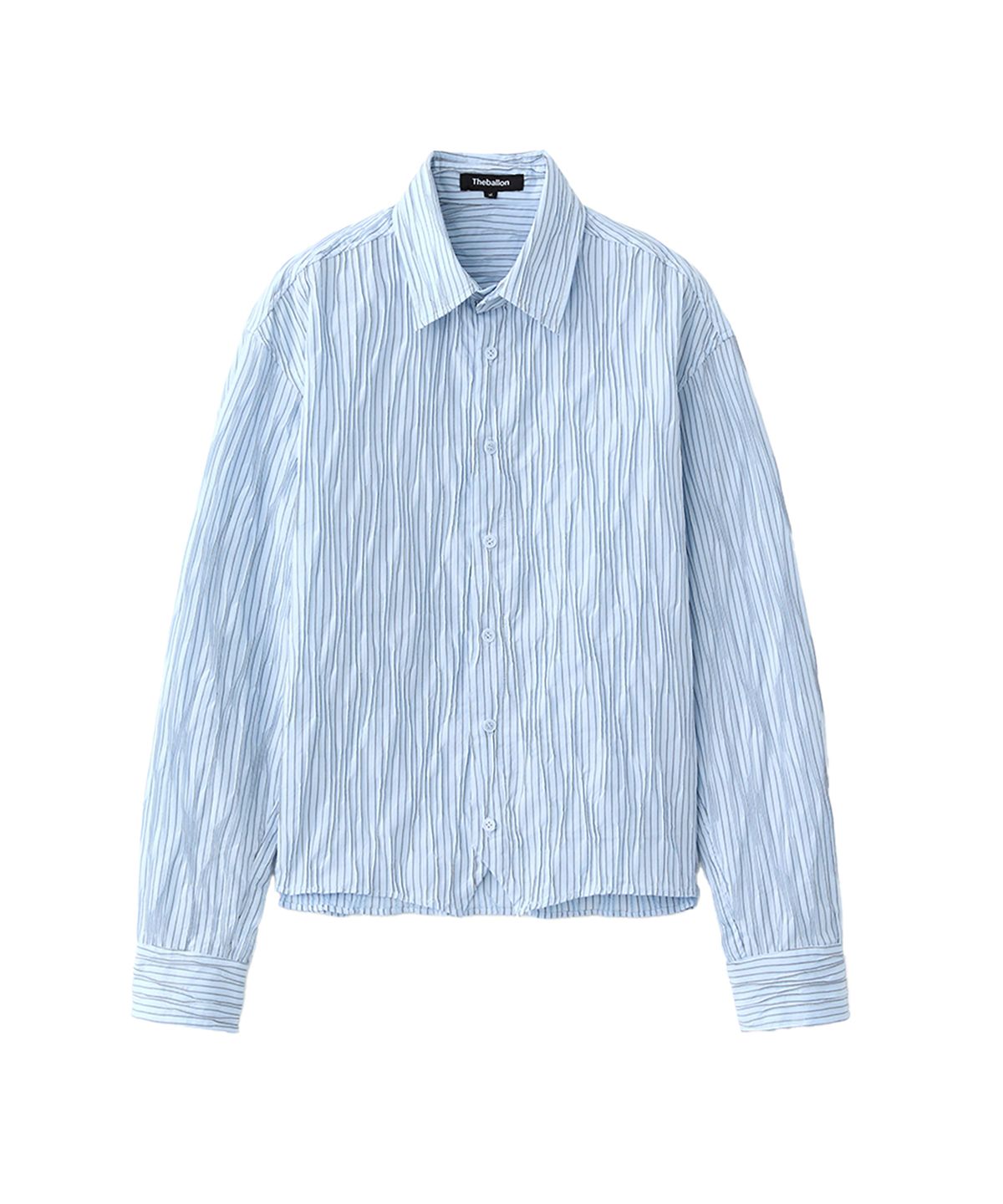 더발론(THE BALLON) STRIPE CROP SHIRT