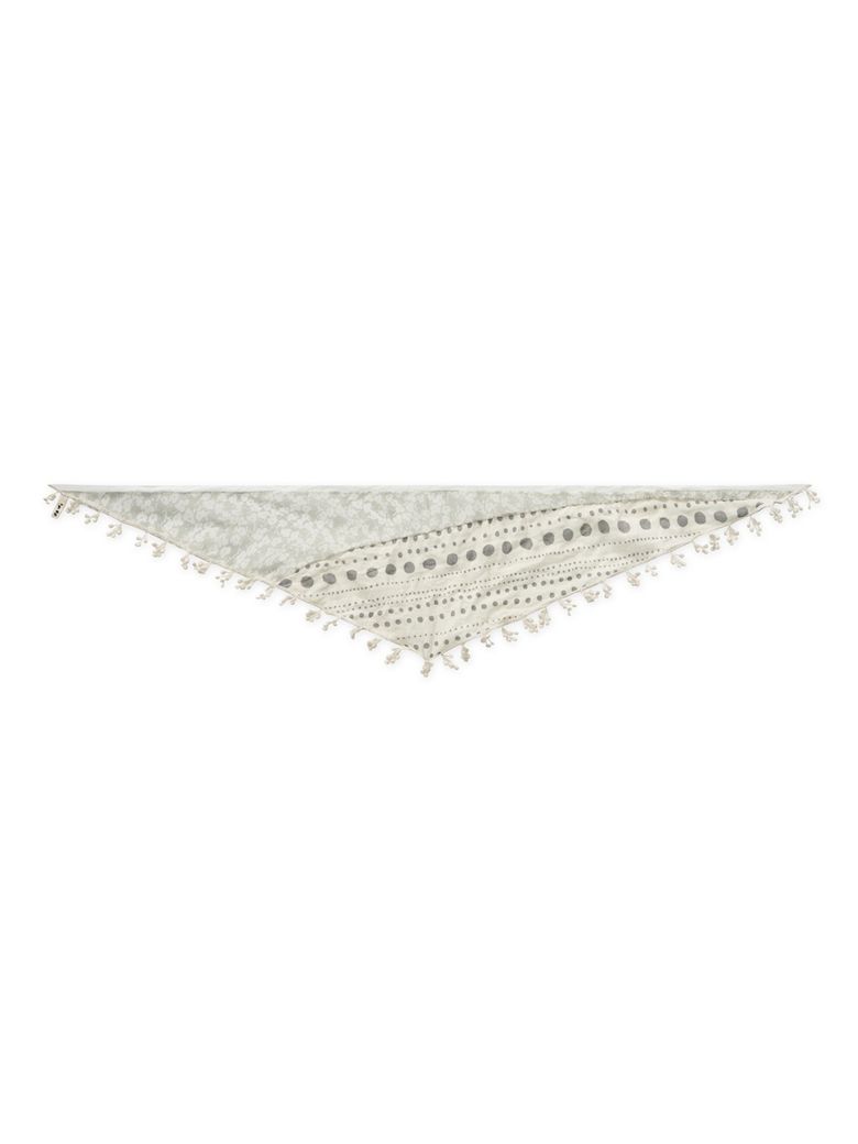 Morpho Knot Scarf Green Dot