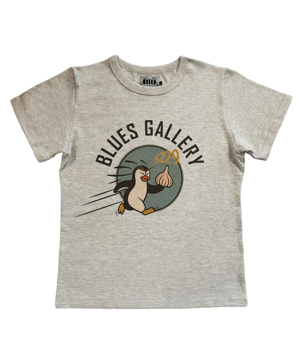 갈릭 블루스(GARLICBLUES) RUN PENGUIN T-SHIRT(oatmeal)