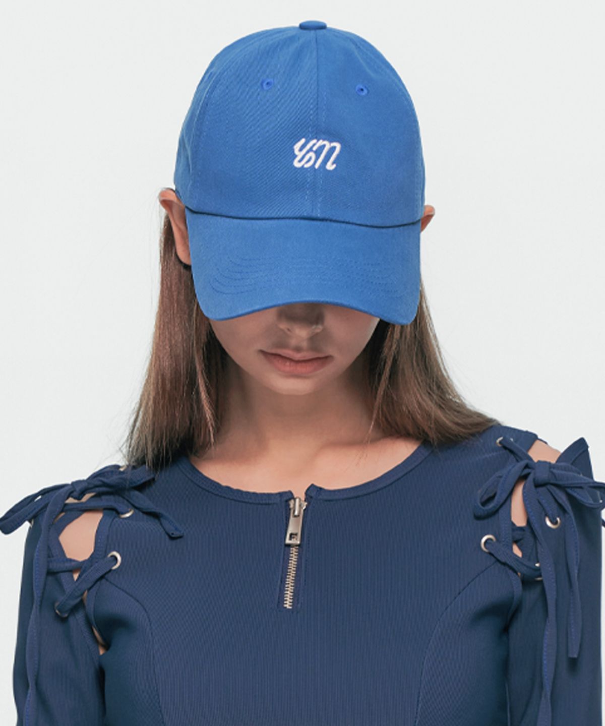 유움(UUM) LOGO BALL CAP BLUE