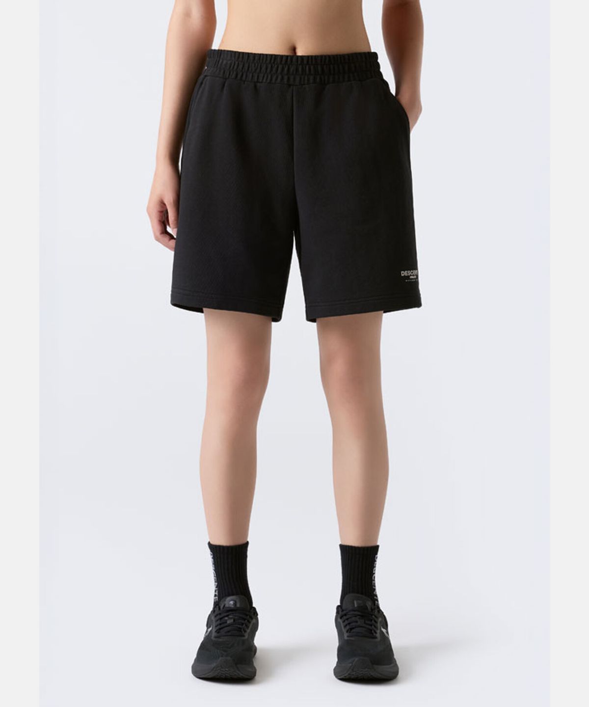 데상트(DESCENTE) 스포츠테리 쇼츠 (남성9인치/여성7인치) 블랙 SR323UKH75