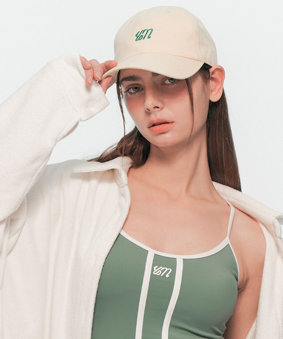 유움(UUM) LOGO BALL CAP CREAM YELLOW