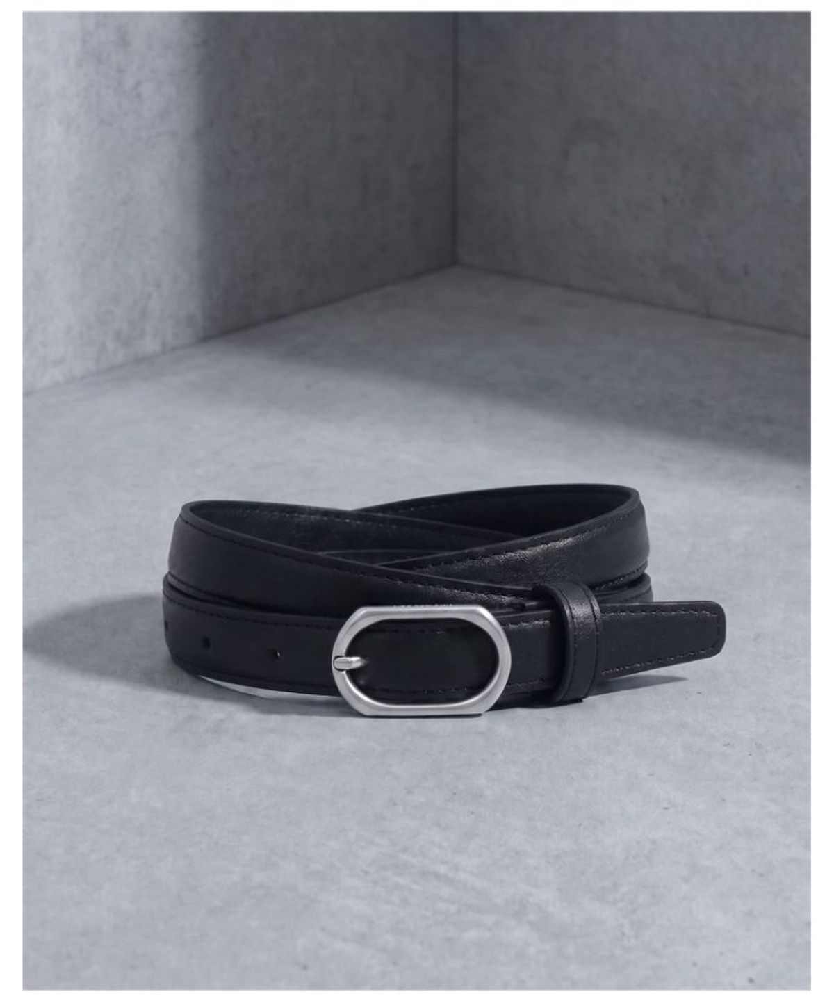 질스튜어트 맨 액세서리(JILLSTUART MEN ACC) [길이조절가능][베누아벨트] 15mm 블랙 소가죽 슬림 여성벨트