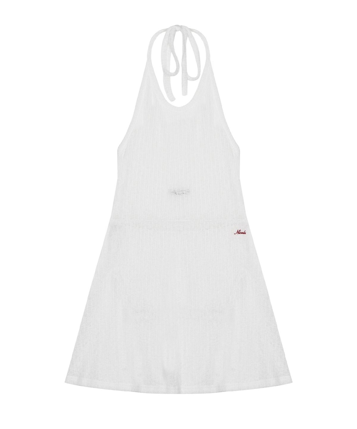 닉앤니콜(NICK&NICOLE) HALTER KNIT DRESS_IVORY