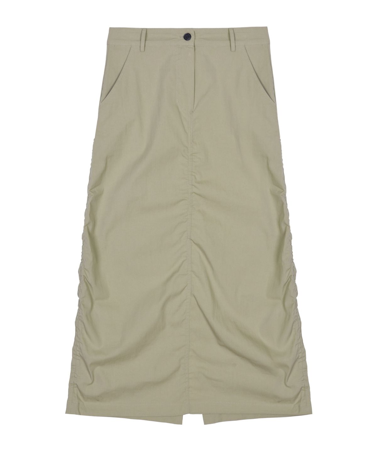 닉앤니콜(NICK&NICOLE) NICOLE SHIRRING LONG SKIRT_BEIGE