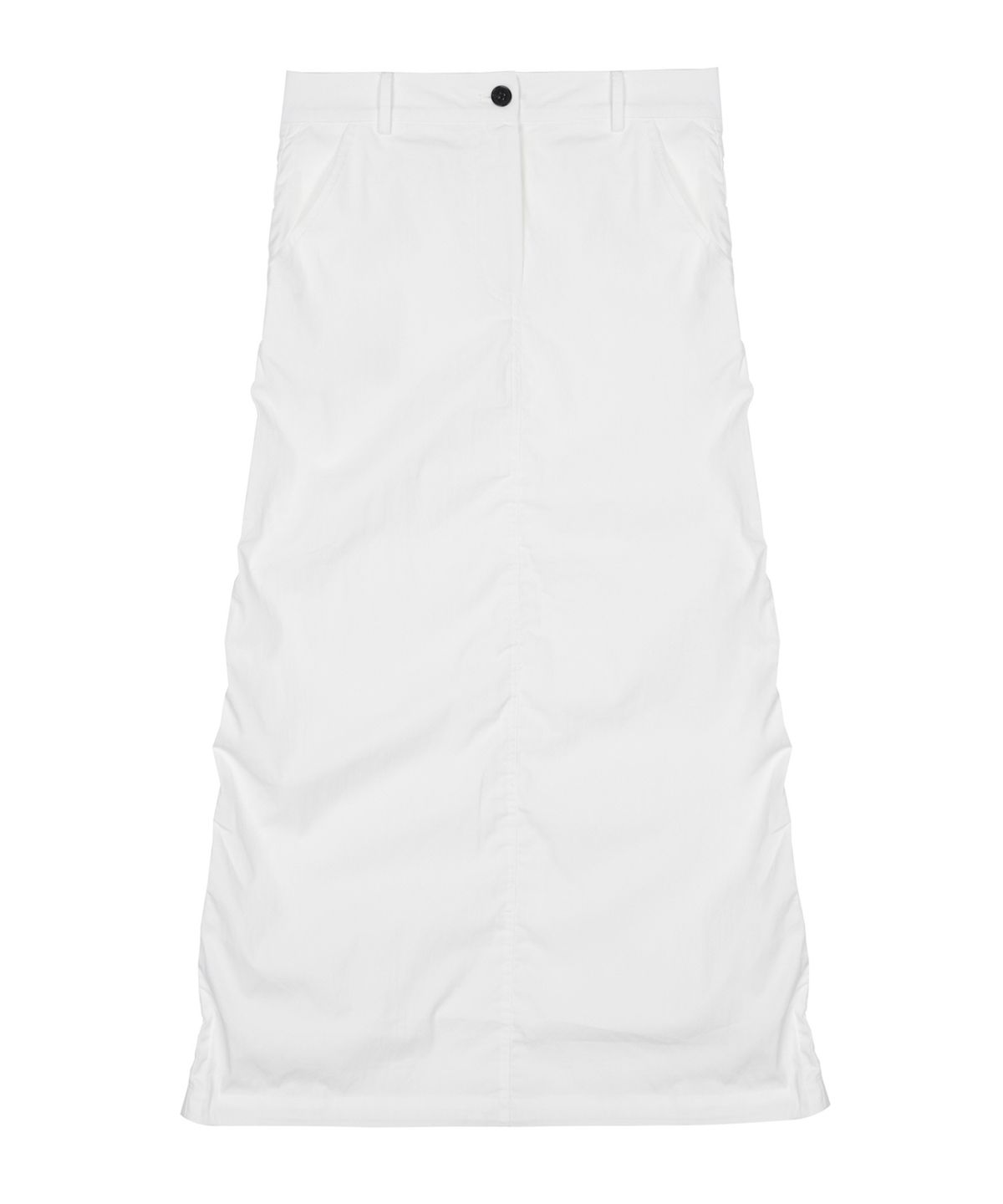 닉앤니콜(NICK&NICOLE) NICOLE SHIRRING LONG SKIRT_WHITE