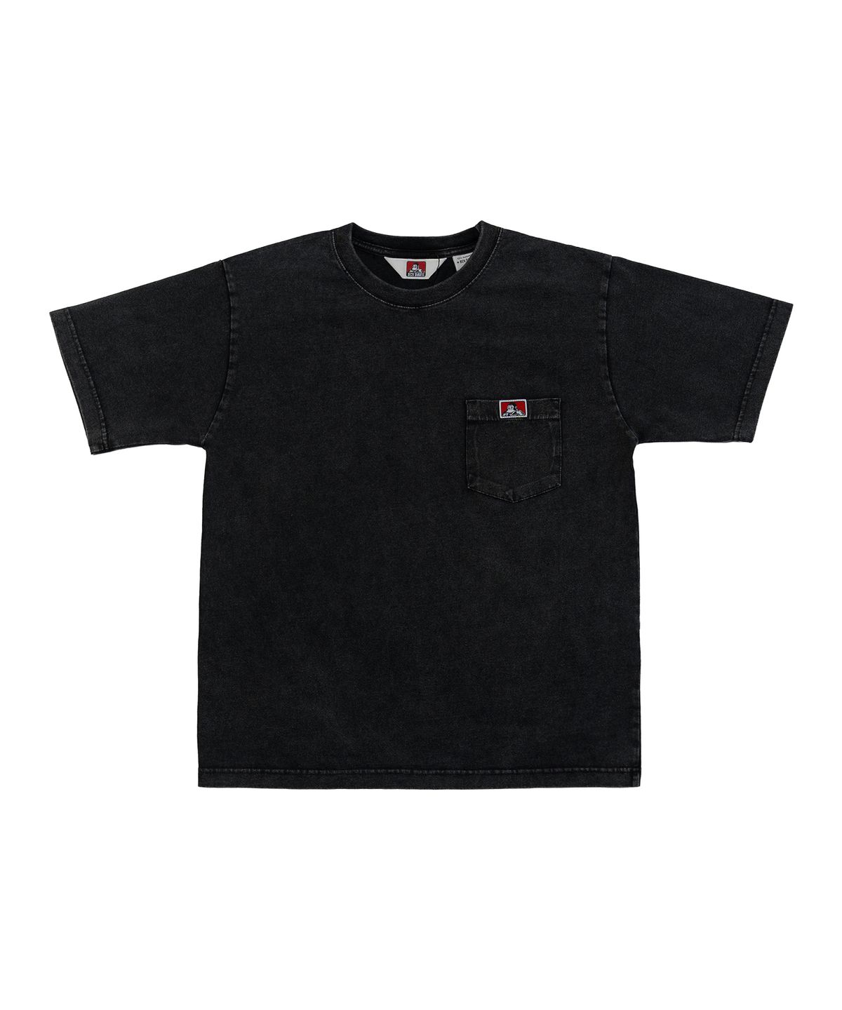 벤 데이비스(BEN DAVIS) 빈티지 워싱 포켓 티셔츠 블랙
