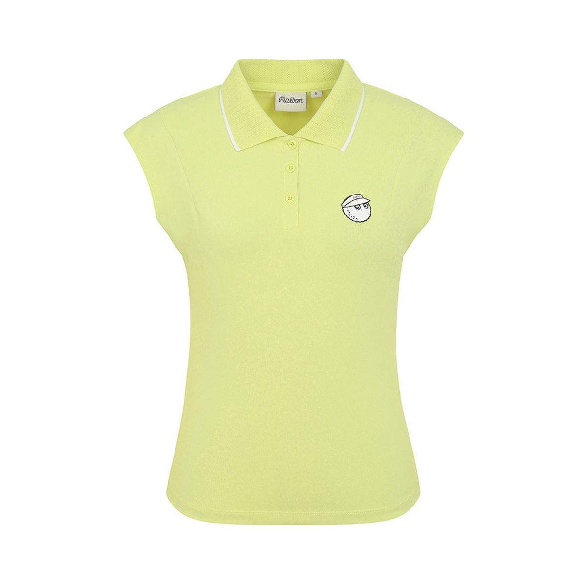 말본 골프(MALBON GOLF) 캡슬리브 슬림 카라 탑 YELLOW (WOMAN)