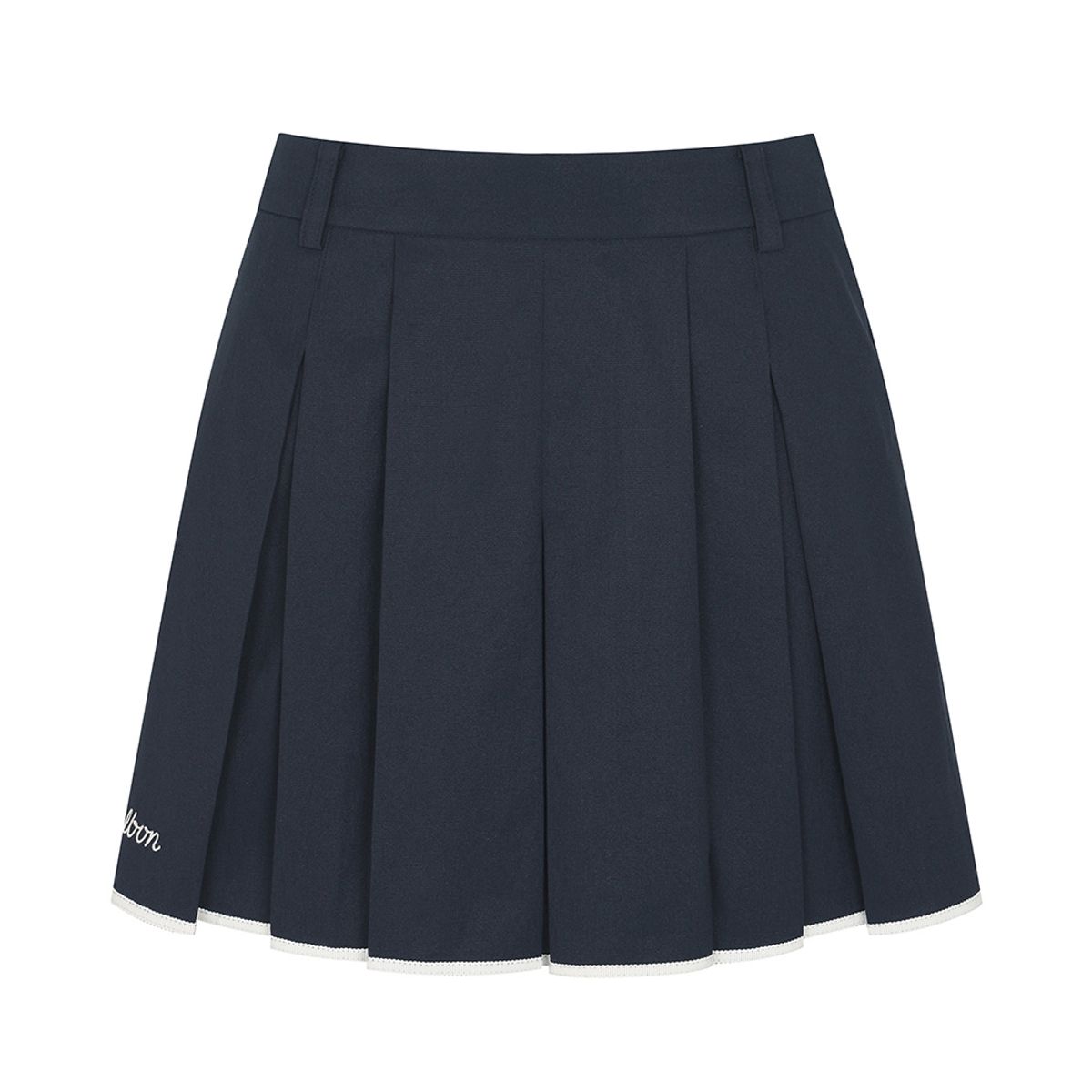 말본 골프(MALBON GOLF) 변형 플리츠 벨트 스커트 NAVY (WOMAN)