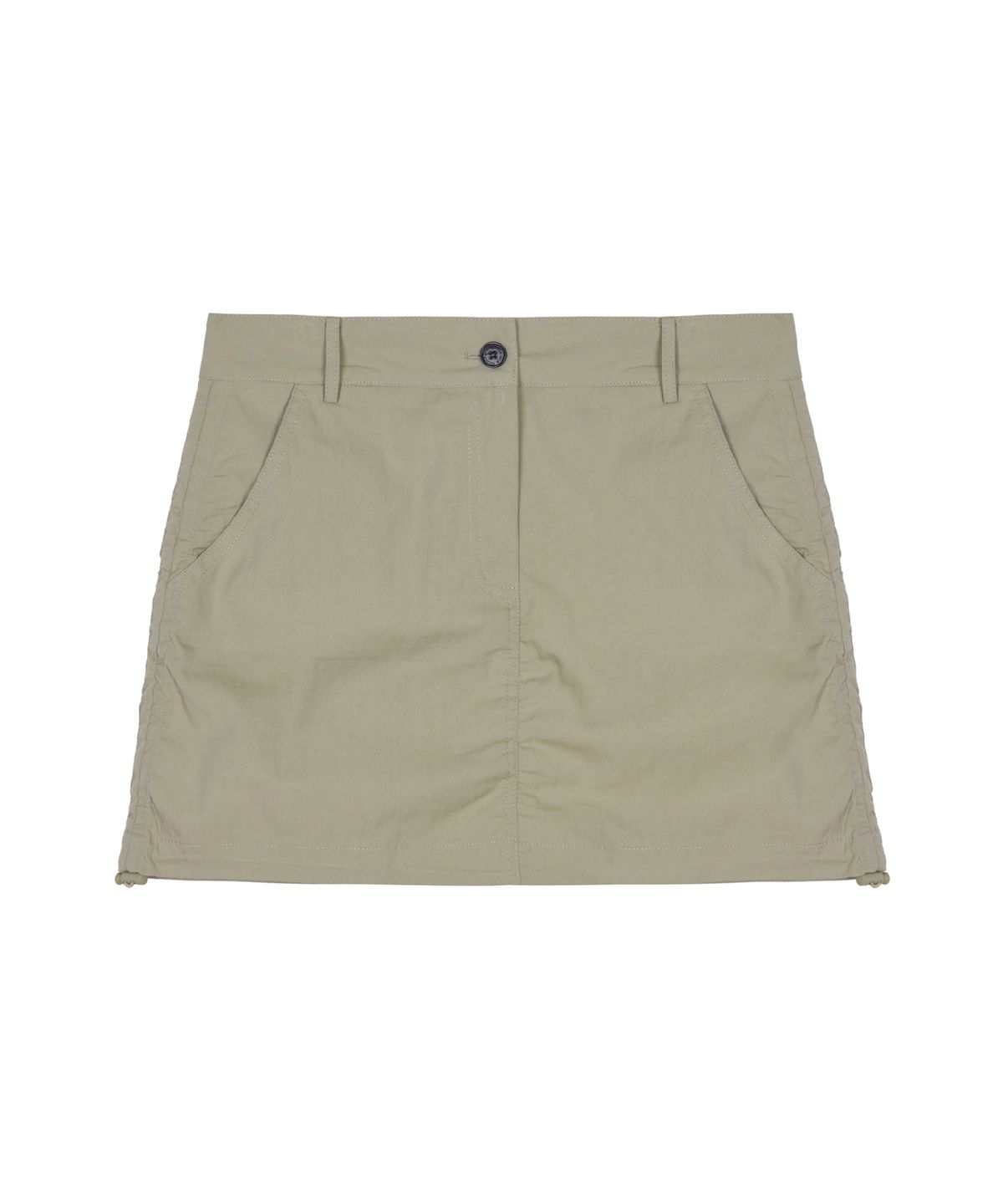 닉앤니콜(NICK&NICOLE) NICOLE SHIRRING MINI SKIRT_BEIGE