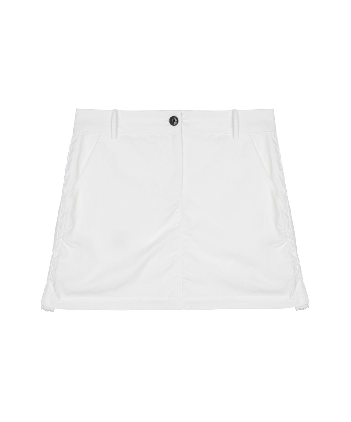 닉앤니콜(NICK&NICOLE) NICOLE SHIRRING MINI SKIRT_WHITE