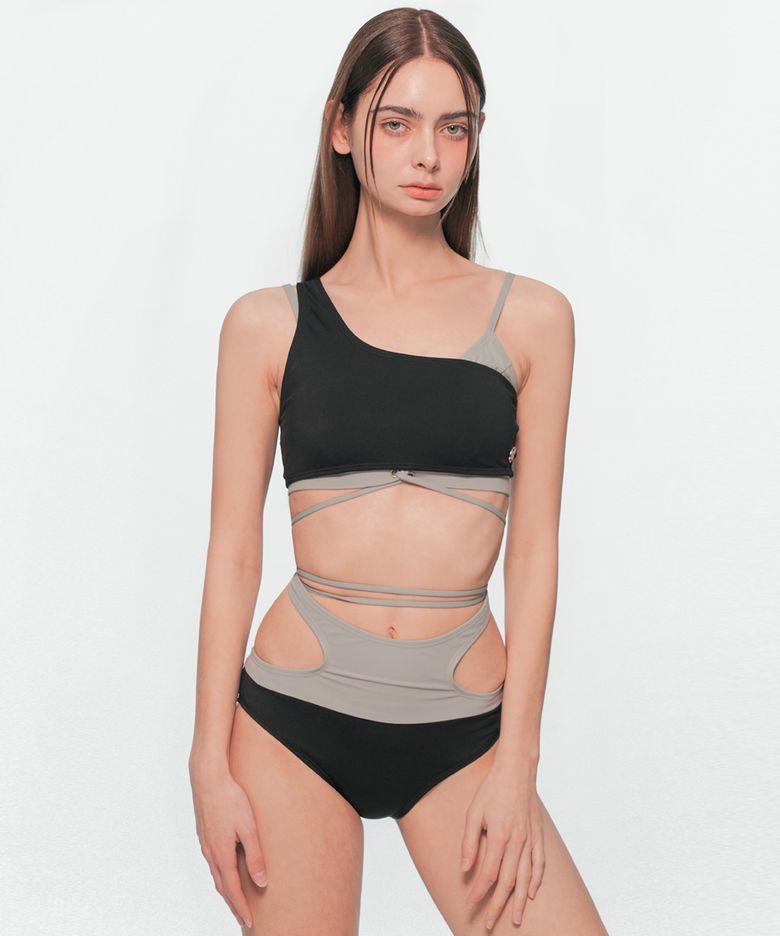COLOR SCHEME MULTI BIKINI BLACK