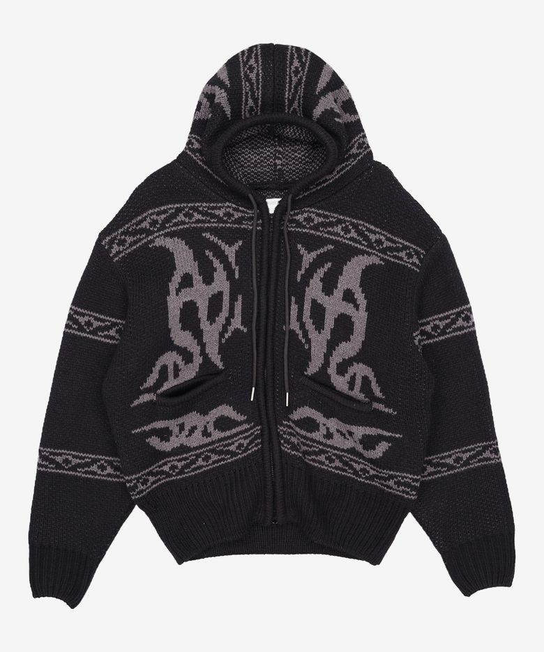 COWICHAN HOODED ZIP-UP - BLACK M