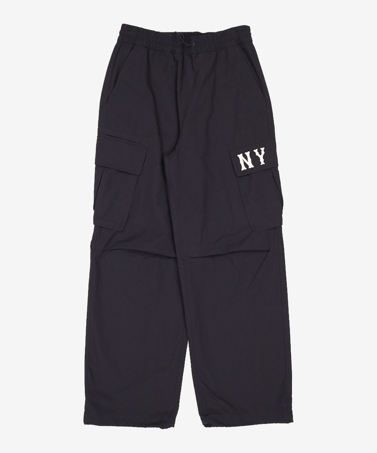 엠엘비(MLB) 남성 베이직 쿠퍼스 카고 와이드 팬츠 NY (Black) 78