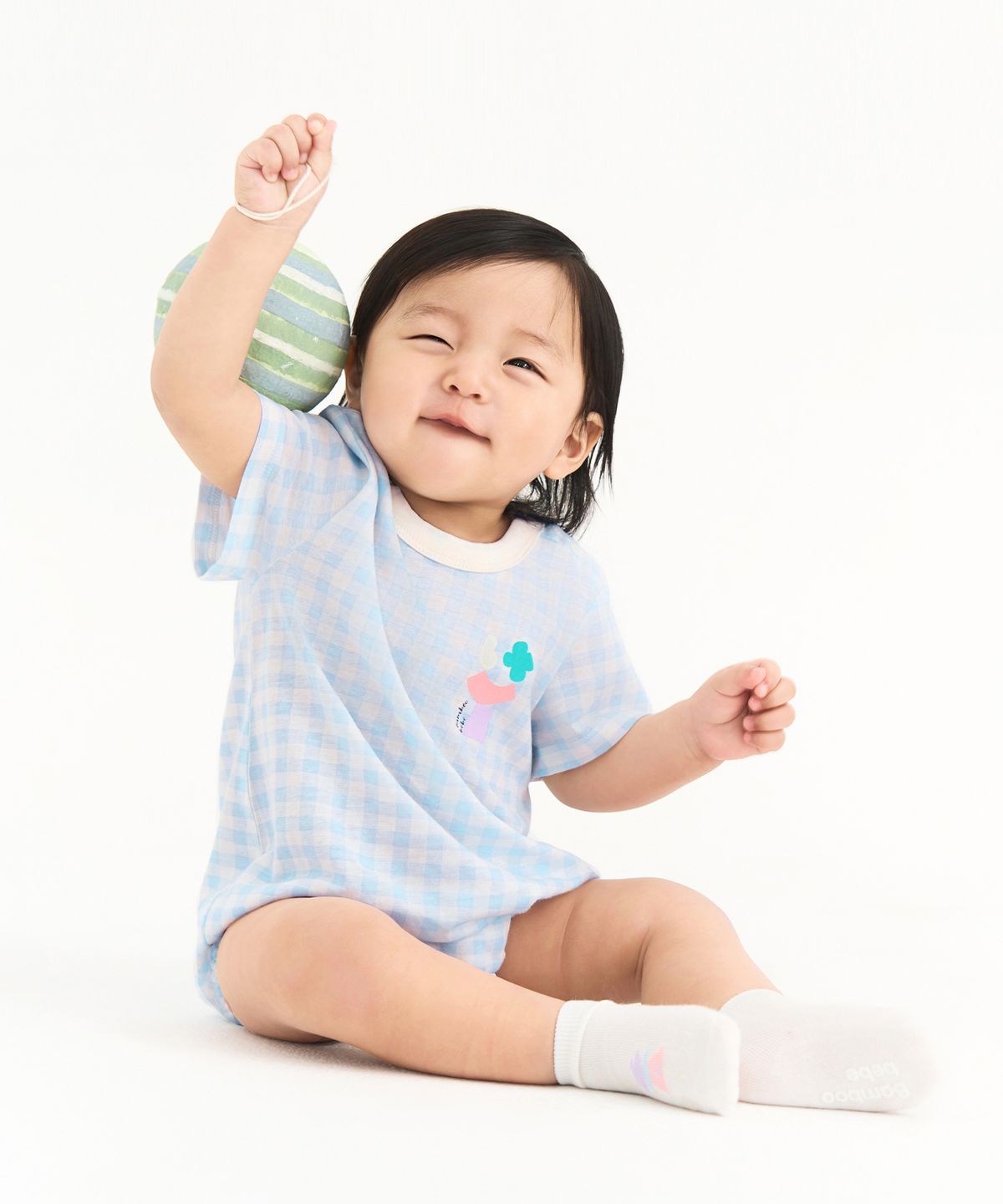 밤부베베(BAMBOOBEBE) 솔솔 서커스 반팔 바디슈트