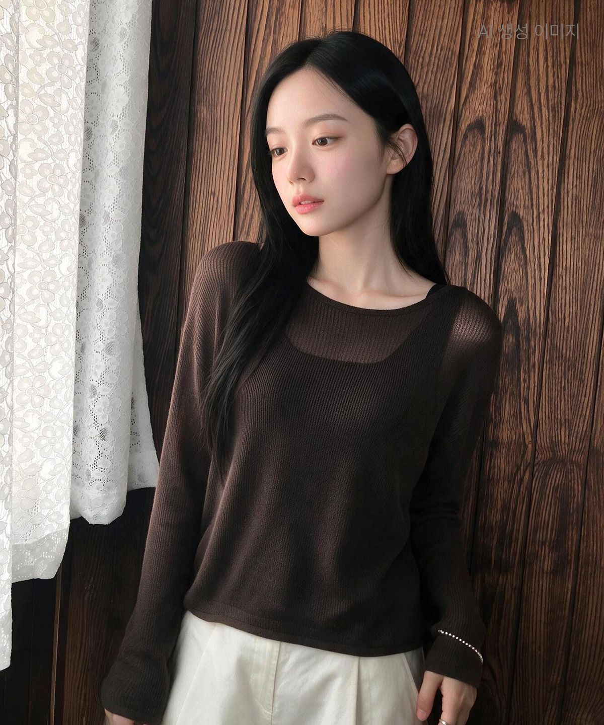 로엠(ROEM) RE 긴팔 나시 레이어드 세트 (RMKAG25R11) RMKAG37R12