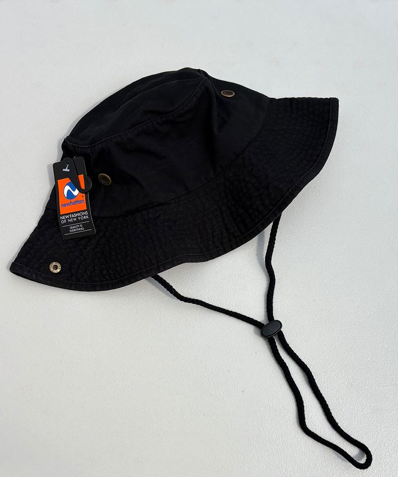 워싱 사파리햇 (Black)