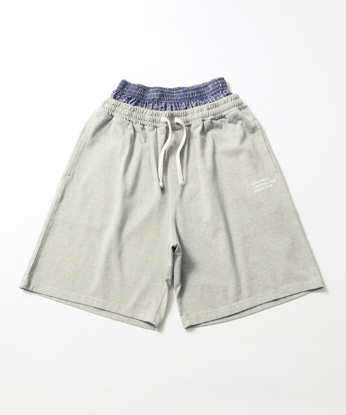 씨에이치사공사(CH.404) BOXER LAYERED BERMUDA PANTS GRAY