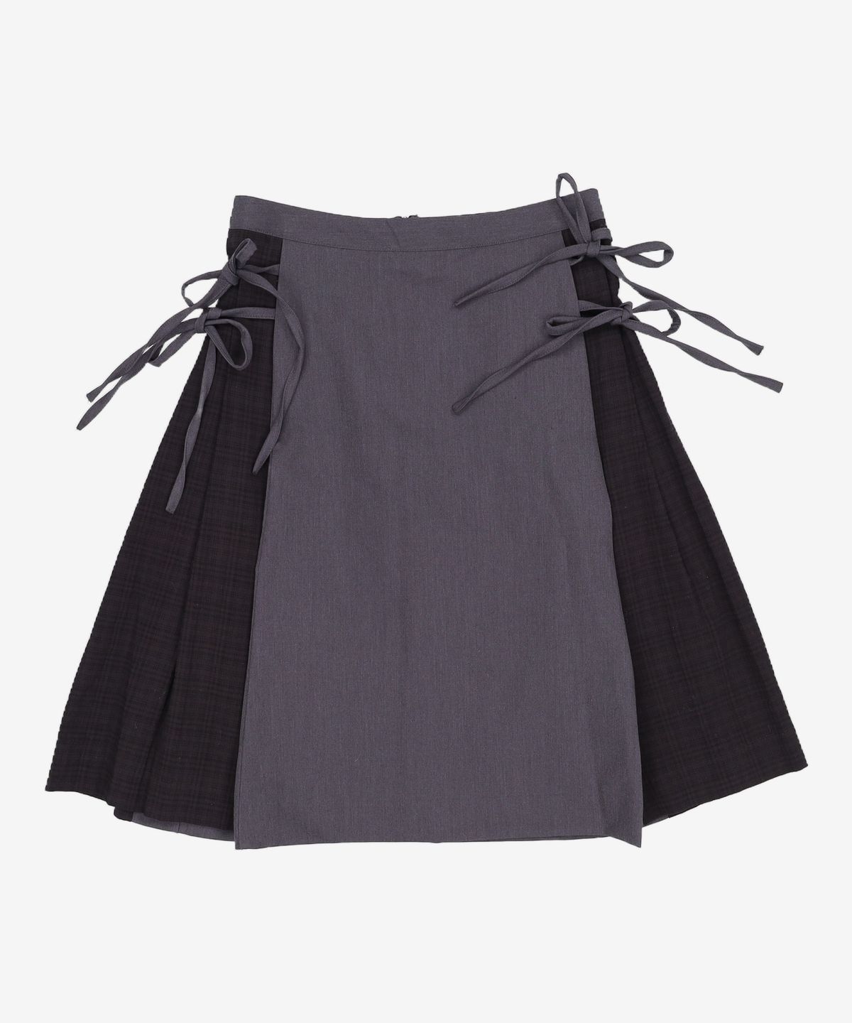 미세키서울(MISEKI SEOUL) Side bow pleats midi skirt BLACK 1