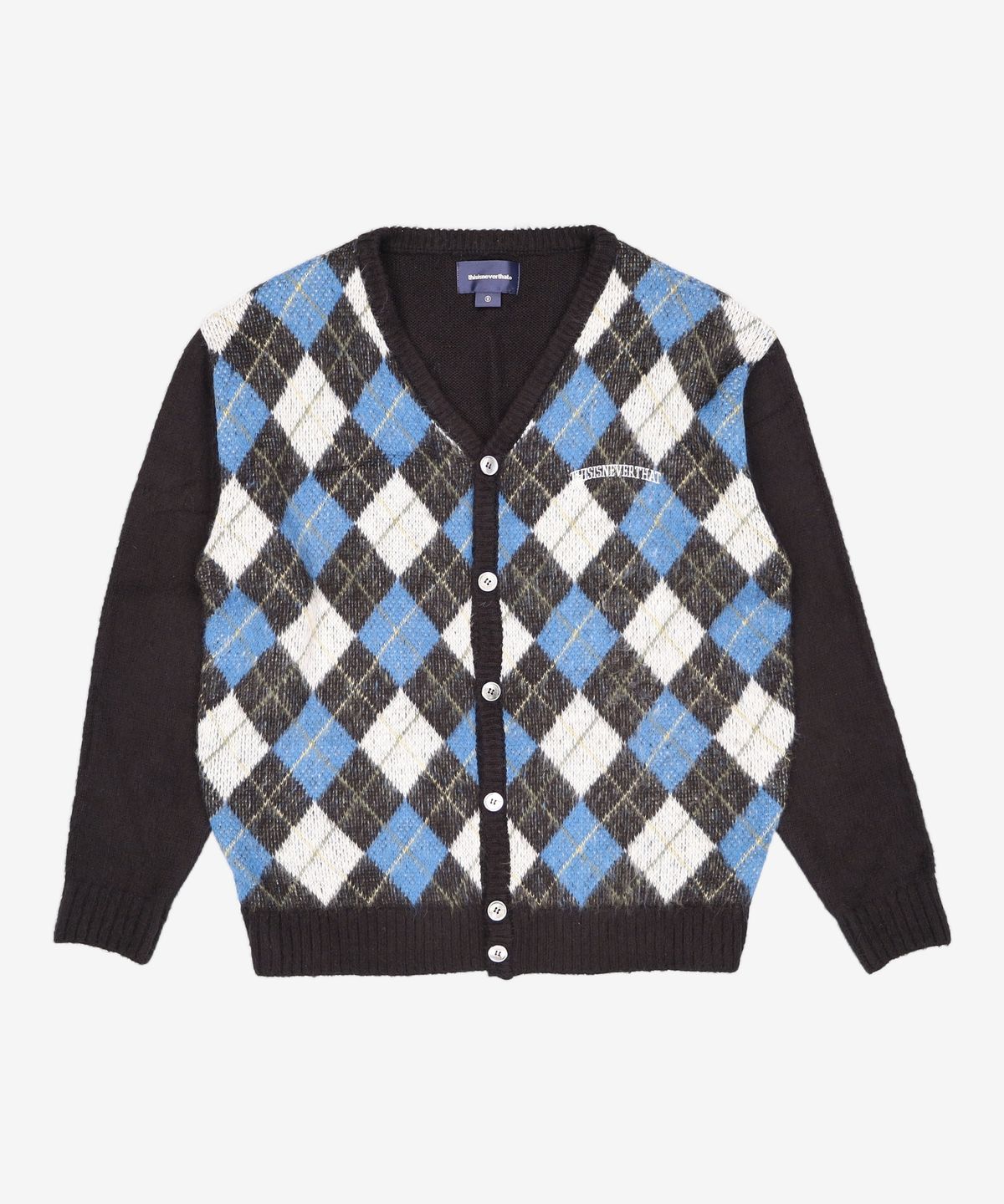 디스이즈네버댓(THISISNEVERTHAT) (FW21) Argyle Cardigan Black S