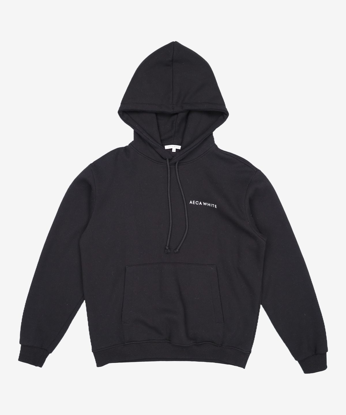 에이카화이트(AECA) BRUSHED BASIC PULLOVER HOODIE-BLACK S