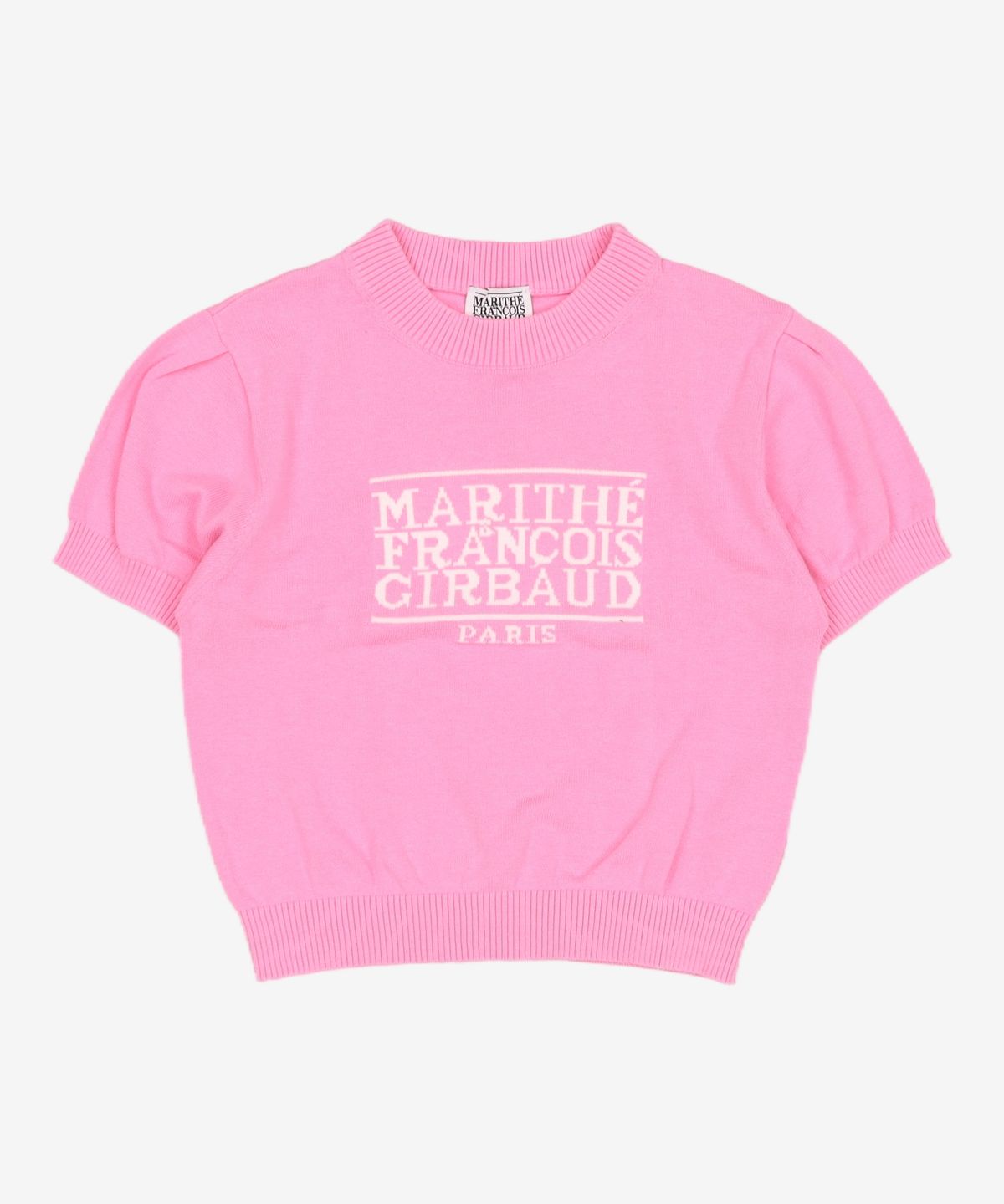마리떼 프랑소와 저버(MARITHÉ + FRANҪOIS GIRBAUD) W CLASSIC LOGO HALF KNIT pink OS