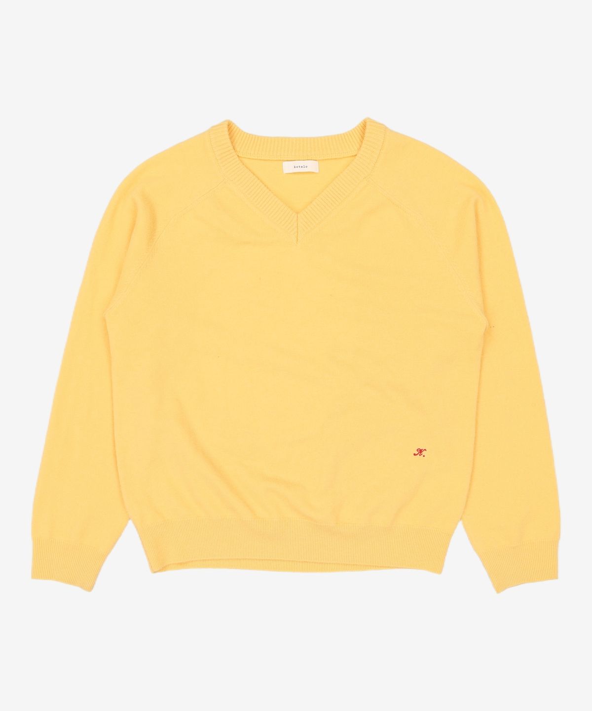 코텔로(KOTELO) [Spirit] Wool Vneck Pullover  Lemon M