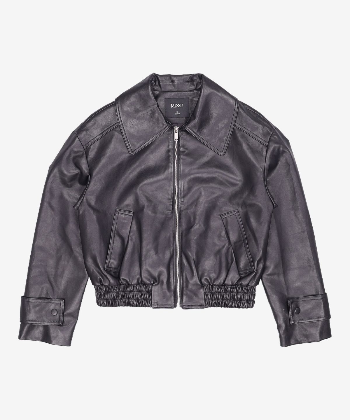 미쏘(MIXXO) 비건레더 블루종 MIWJLCT11C S