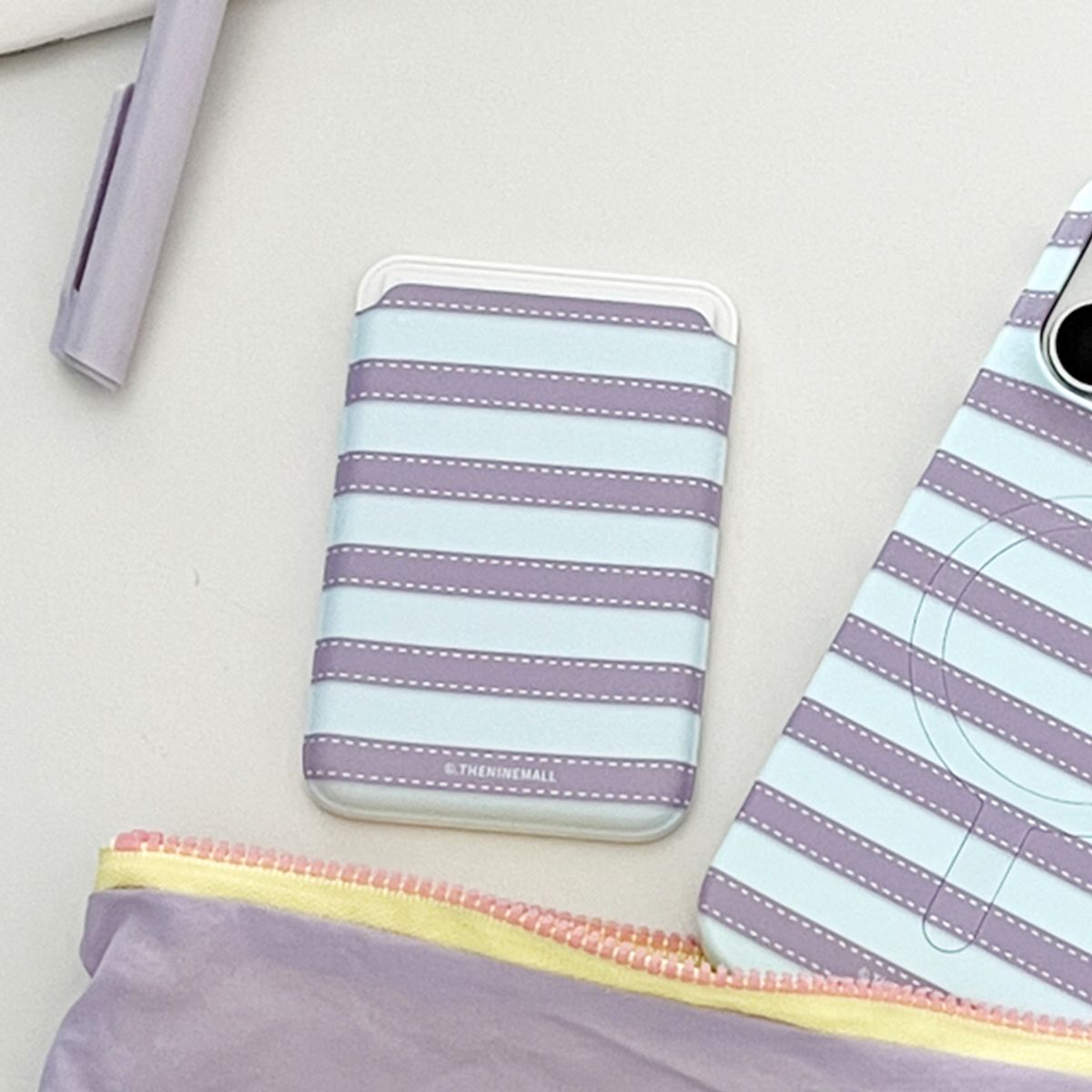 더나인몰(THE NINEMALL) stitch color stripe [맥세이프 카드슬롯]