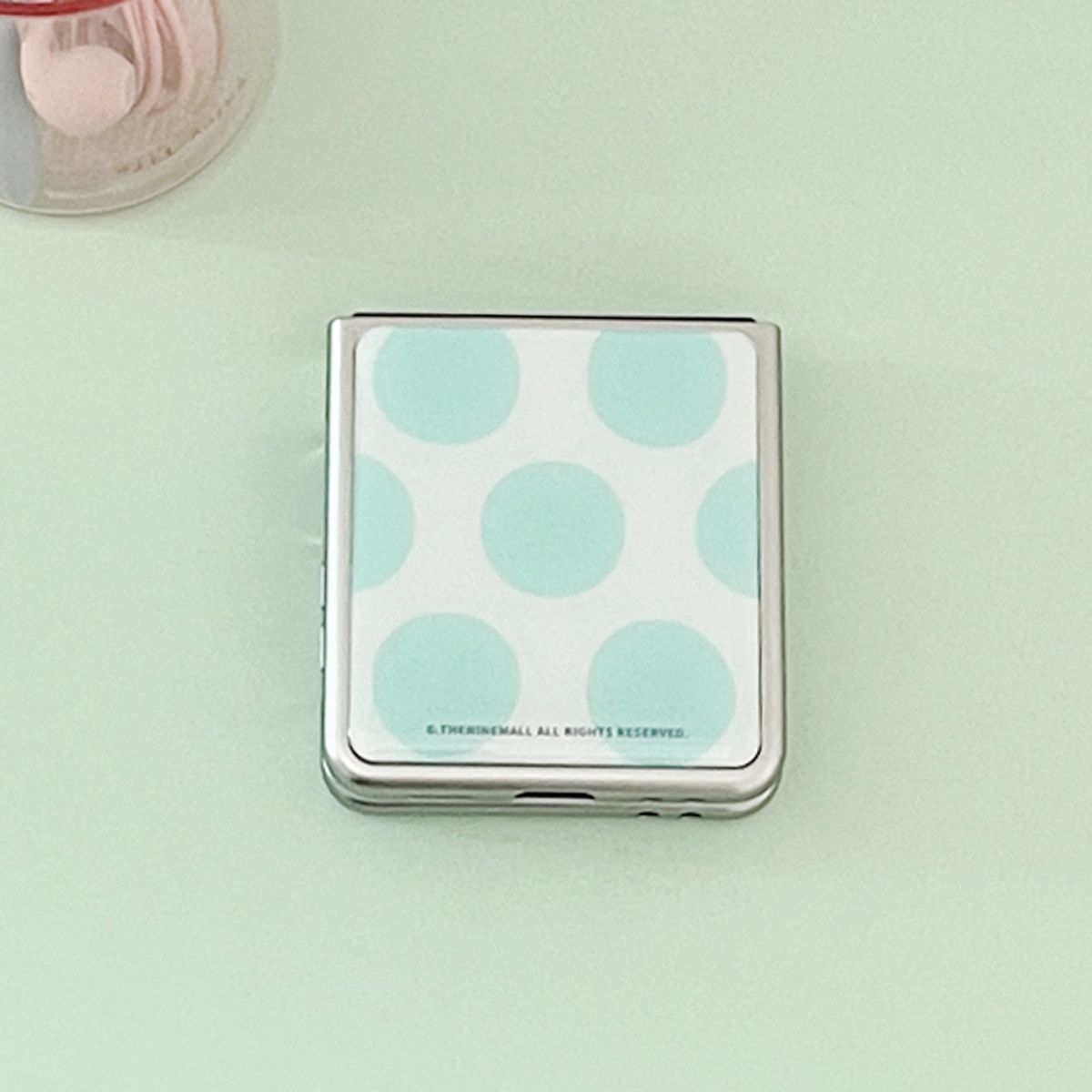 더나인몰(THE NINEMALL) candy dot Z플립 실버 맥세이프 범퍼케이스