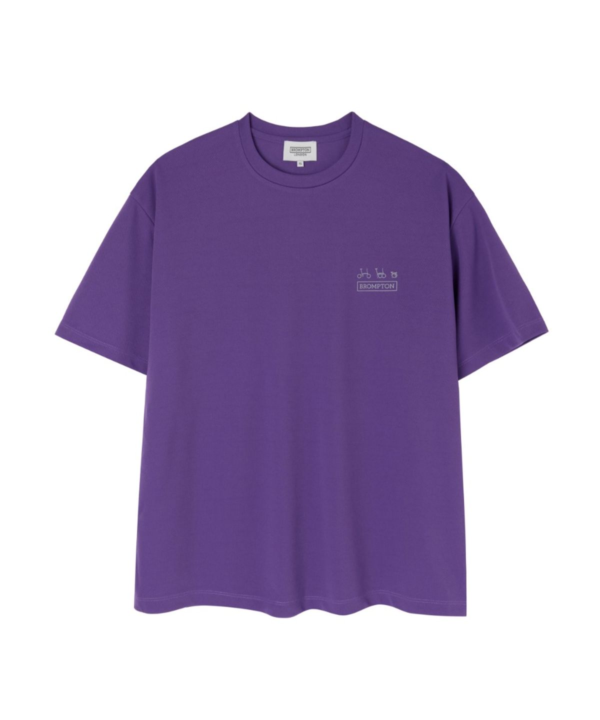 브롬톤 런던(BROMPTON LONDON) REFLECTIVE GRAPHIC MESH HALF T-SHIRT - PURPLE (P263MTS106)
