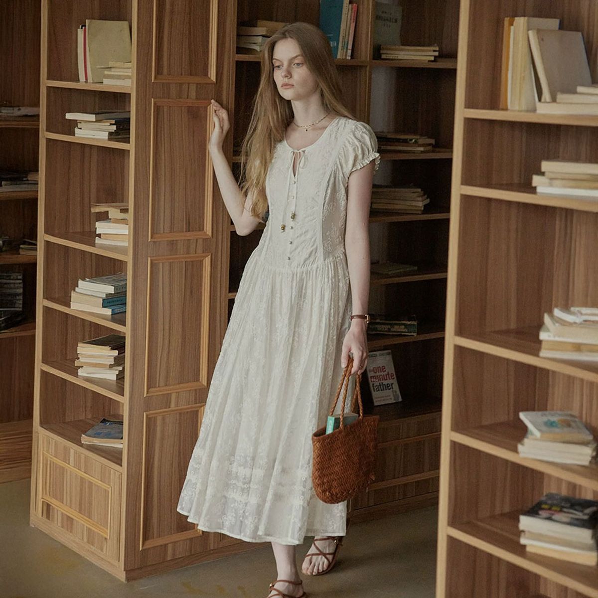 프라우드 마리(PROUD MARY) PM_Feminine embroidered flare dress