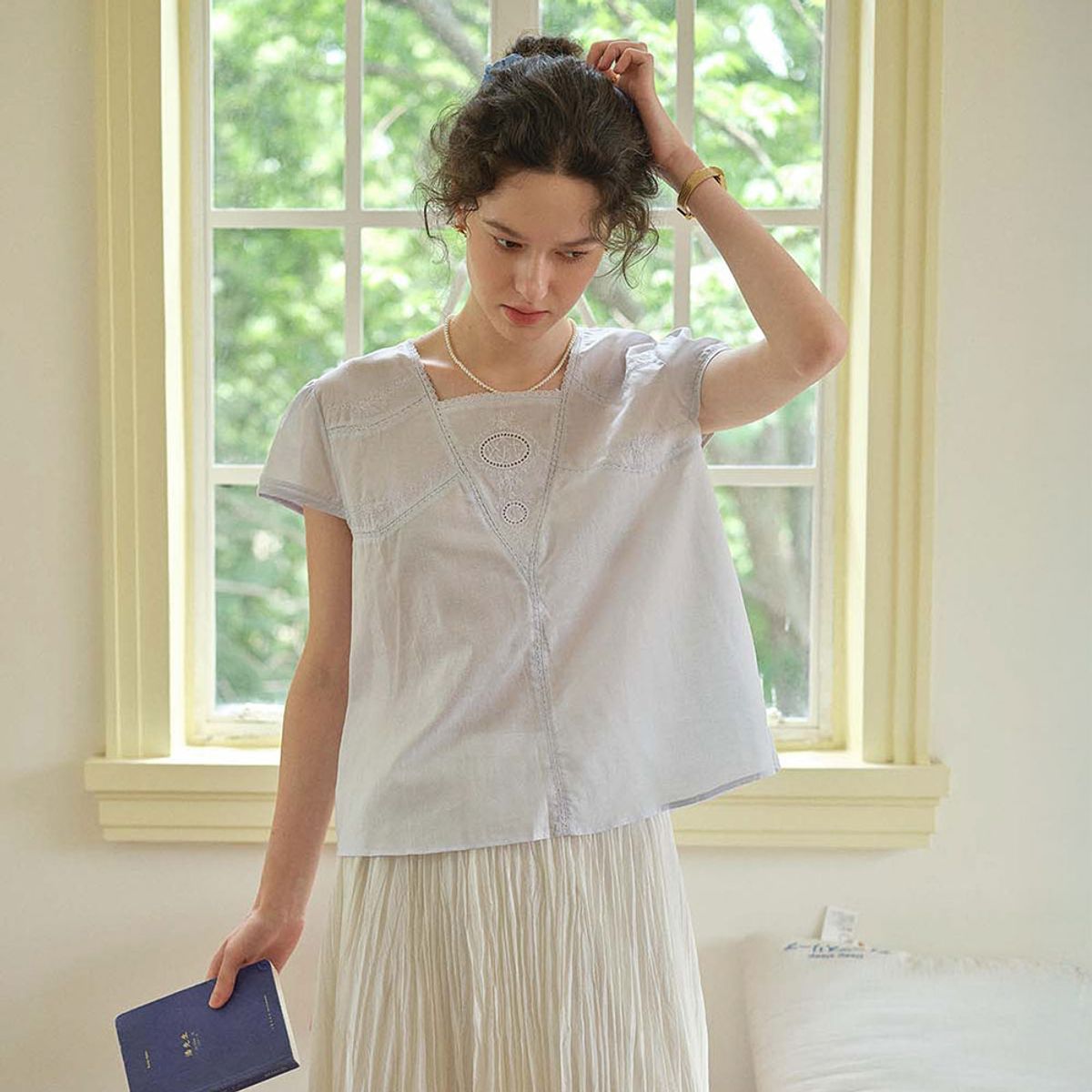 심플레트로(SIMPLE RETRO) SR_Hollow short square top