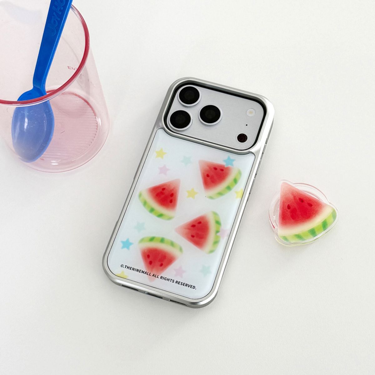 더나인몰(THE NINEMALL) watermelon sparkle [실버 맥세이프 범퍼케이스]