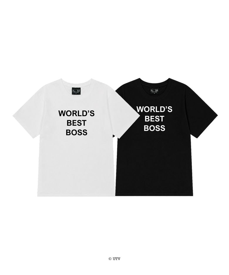 [The Office] WORLDS BEST BOSS Tee White/Black