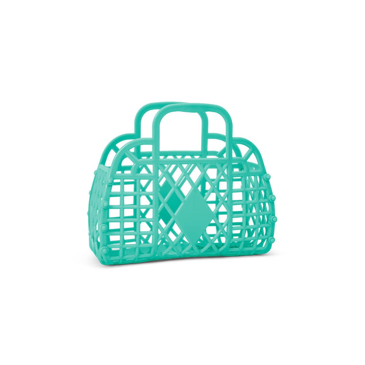 썬젤리(SUN JELLIES) SJRBMJM 레트로 젤리 민트 미니 토트백