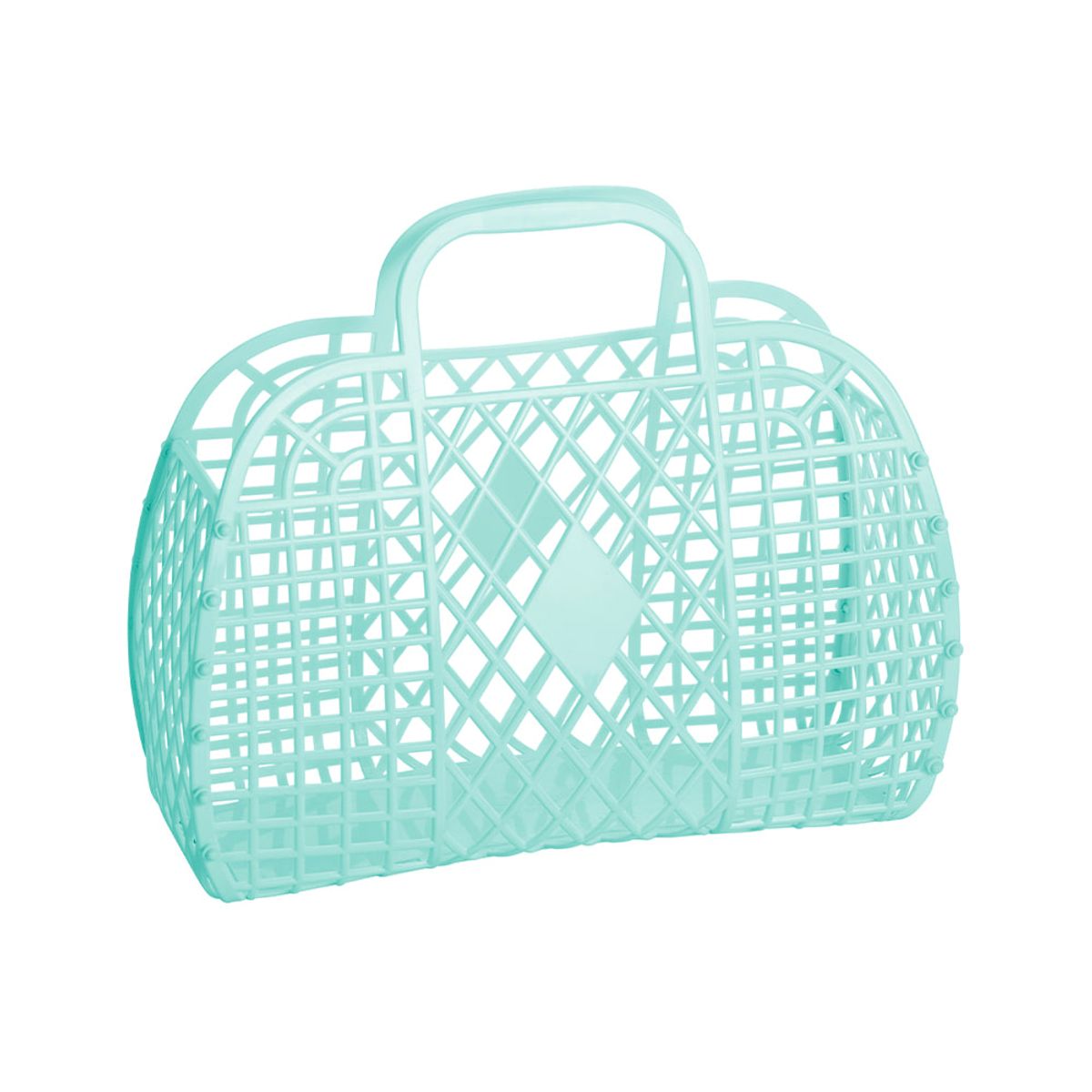 썬젤리(SUN JELLIES) SJRBLJM 레트로 젤리 민트 라지 토트백