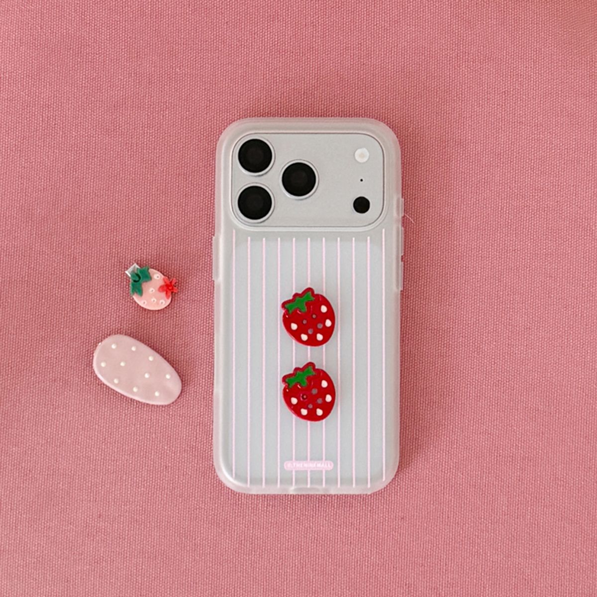 더나인몰(THE NINEMALL) fruit button [파츠+반투명 폰케이스]