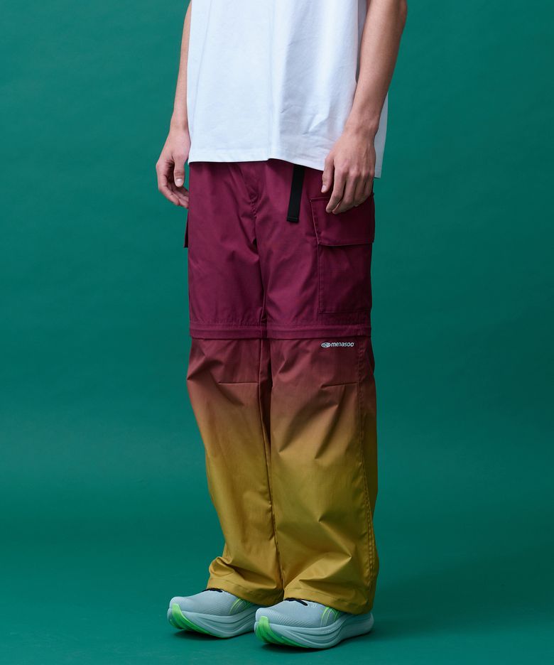 Gradient Convertible Hiking Pants_Red