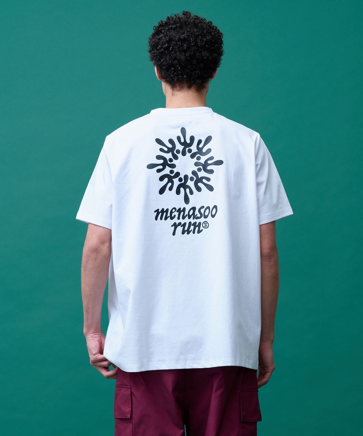 미나수(MENASOO) Run Symbol Sorona T Shirt (Basic Fit)_White